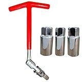 Chave Vela Articulada 3 Soquetes 16mm à 21mm Automotiva Veicular Lugatools