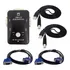 Chaveador Kvm Usb Switch 1x2 Portas Kit 4 Cabos Vga Kvm Usb