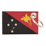 Chaveiro Bordado Bandeira Papua-nova Guiné 5,5x3,5 Sublimado