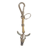 Chaveiro De Couro Bege