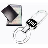 Chaveiro Fiat Metal Mosquetao