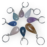 Chaveiro Gota Pedras Naturais