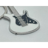 Chaveiro Guitar Modelo Fender Stratocaster Branca Full Metal