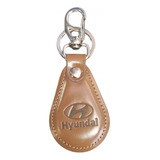 Chaveiro Hyundai Couro Marrom