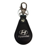 Chaveiro Hyundai Couro Preto