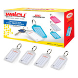 Chaveiro Identificador Maxcril Branco 100 Unidades