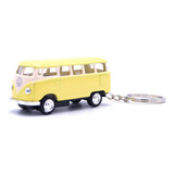 Chaveiro Kombi 1962 1/64 Amarelo/branco Novo 7 Cm 