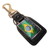 Chaveiro Mosquetao Bandeira Brasil