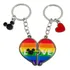 Chaveiro Orelhas Mickey Mouse Rainbow Disney 4.5 Cm