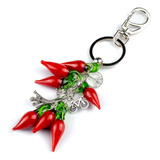 Chaveiro Pimentas Murano Cacho