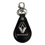 Chaveiro Renault Couro Preto