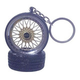 Chaveiro Roda Bbs Dourada