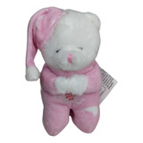 Chaveiro Urso Que Reza De Pijama Rosa 13cm
