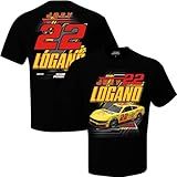 Checkered Flag Sports Camiseta De Carro Joey Logano 2024 Shell Pennzoil #22 Preta, Preto, 4g