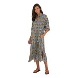 Chemise Cantao Midi Estampa