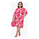 Chemise Plussize Estampado Mullet Pronta Entrega Vestidomidi