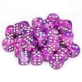 Chessex Dnd Dice Set-chessex D&d Dice-12mm Festive Violet And White Plastic Polyhedral Dice Set-dungeons And Dragons Dice Ludes 36 Dice – D6, Various (chx27857)