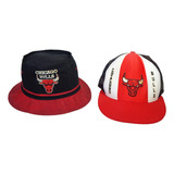  Chicago Bulls Vintage Chapéu Bucket E Lucky Stripes Déc 80