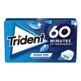 Chiclete Trident 60 Minutes Peppermint Importado 20g