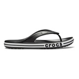 Chinelo Crocs Bayaband Flip Black/white