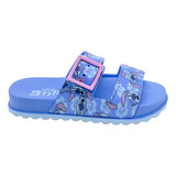 Chinelo Disney Biker Stitch Azul   Modelo 23198