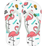 Chinelo Flamingos Exclusivo Infantil