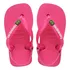 Chinelo Havaianas Bebê Infantil Elástico Menina Rosa Tam 20