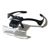 Chinesa 9892b Lupa De Aumento Para Cabeça Oculos 5 Tipos Lentes E Luz Led