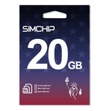 Chip Estados Unidos Eua Premium 20gb 30 Dias