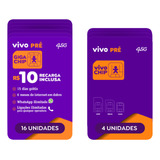 Chip Vivo Kit 20 4 Chip S Recarga 16 C R 10 De Recarga