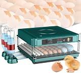 Chocadeira Automática Digital De Frango, Incubadora Profissional De Ovos, Espaçamento Ajustável + Giro Automático De Ovos + Controle De Temperatura + Reabastecimento De água,64eggs