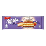 Chocolate Milka Strawberry Cheesecake