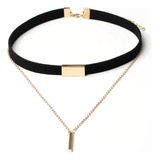 Choker Colar Cordao Coleira