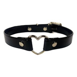 Choker Coracao Gotico Preto