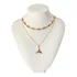 Choker De Búzios Concha + Colar Calda De Sereia Ouro 18k