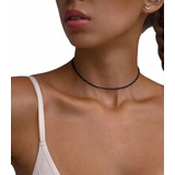 Choker De Espinelio Negro
