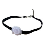 Choker De Veludo Flor
