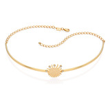Choker Estrela Solar Com Zircônias Branco 532487 Rommanel