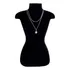 Choker Feminino Refinado Pedra Branca Perolada.
