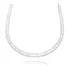 Choker Gargantilha Baguete Riviera Zircônia  A Prata 925