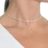 Choker Gargantilha Cordão Baiano Folheado A Prata 925 35cm