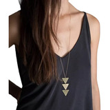 Choker Longo Feminino Dourado