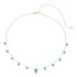 Choker Muriel Zircônias Turmalina Folheada A Ouro 18k Piuka