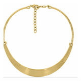 Choker Rigida Banhada Ouro