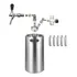 Chopeira Vacuum Parede Dupla 5 Litros Inox Ball Lock Brewkeg
