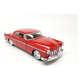 Chrysler C300 1955 Miniatura Colecionável 1/24 Metal Motorma Cor Vermelho