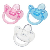 Chupeta 100  Silicone Soft Kuka Bico Chato T1 De 0 A 6 Meses Cor Cristal