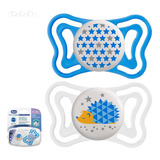 Chupeta Chicco Physio Light Com 2 Unidades 16 36m Cor Azul Período De Idade 16m