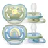 Chupeta Ultra Air Avent 0 6 Meses Sol Arco Iris Verde Azul