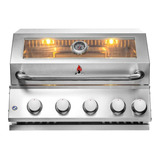 Churrasqueira Chaleur Grill Com 4 Queimadores E 1 Infravermelho A Gas De Bancada Embutir Bafo Aço Inox 304 Gás Grande De Espetinho Gourmet Para Frango Americana Vidro Churrasco
